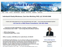 Tablet Screenshot of individualandfamilypsychotherapy.com
